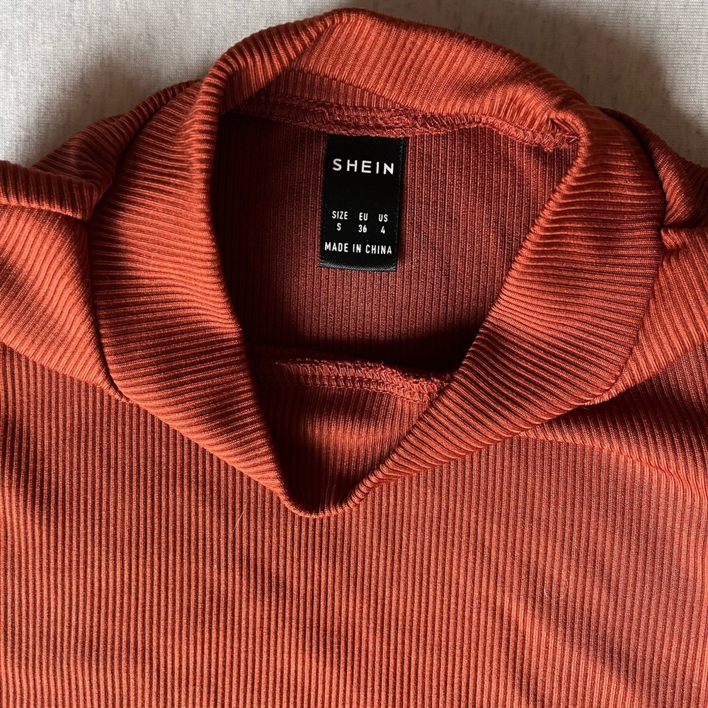 ✨ 3 for $10 ✨ SHEIN S Ribbed Mock Neck Tops! - Picture 15 of 16